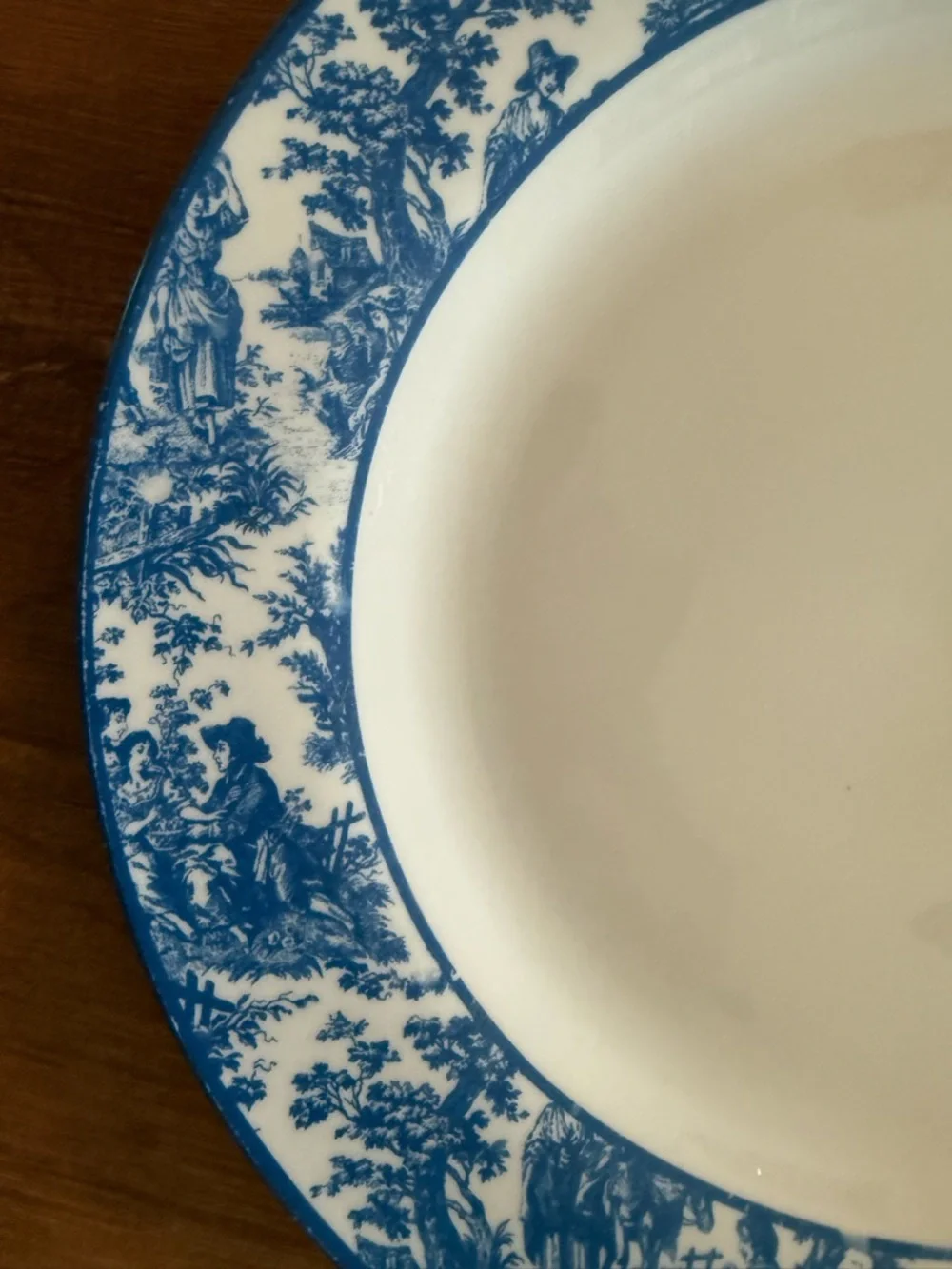 Waverly Country Life Blue Toile 10 Porcelain Dinner Plate